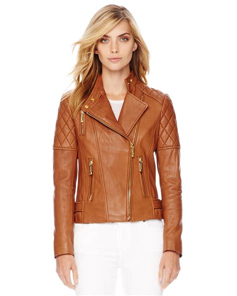 brown leather jackets mens macy michael kors|Michael Kors jackets women's sale.